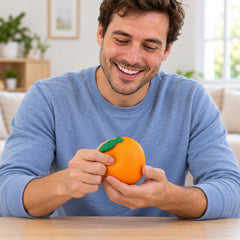 Orange Fast-Rebound Squishy Toy – Soft Elastic TPR Fruit Sensory Fidget, Compact Handheld Citrus Squeeze Toy for Desk, Party Favors & Novelty Gifts