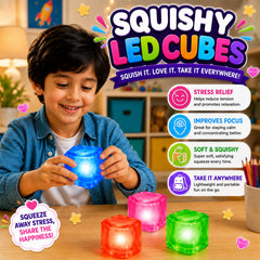 3-Pack: Squishy Squeeze Toys Set – Soft Fidget Sensory Toys, Assorted Slow-Rising Stress Relief Squeeze Toys, Mystery Surprise Fun Set for Party Favors, Classroom Rewards, Gifts & Everyday Play
