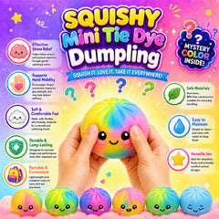 3-Pack: Squishy Squeeze Toys Set – Soft Fidget Sensory Toys, Assorted Slow-Rising Stress Relief Squeeze Toys, Mystery Surprise Fun Set for Party Favors, Classroom Rewards, Gifts & Everyday Play