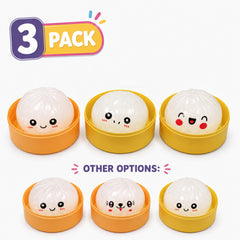 3-Pack: Squishy Squeeze Toys Set – Soft Fidget Sensory Toys, Assorted Slow-Rising Stress Relief Squeeze Toys, Mystery Surprise Fun Set for Party Favors, Classroom Rewards, Gifts & Everyday Play
