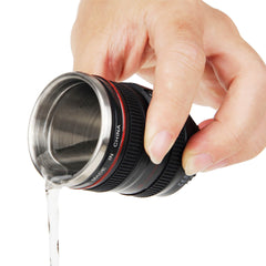 3-Pack: Mini Camera Lens Shot Coffee Tea Beverage Glasses