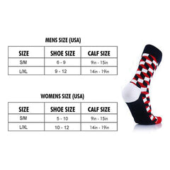 6-Pairs: Unisex Graduated Compression Crew Length Support Socks