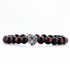 Tiger Eye Beaded Bracelet with 2 Random Essential Oils – Natural Stone Stretch Bracelet for Men & Women – 8mm Yellow Tiger Eye Beads Wellness Jewelry