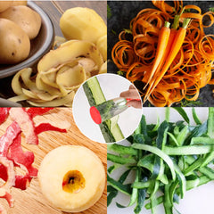 Multifunctional Fruit Vegetable peeler with storage box Tube Kitchen Gadgets Household Peeler (1-Pack or 2-Pack)