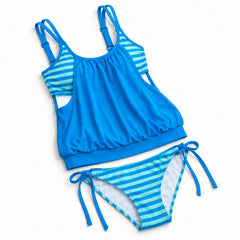 Women's 2-Piece Tankini Swimsuit, Adjustable Straps & Built-In Bra