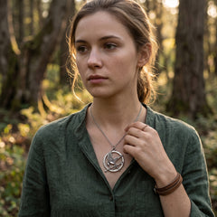 Bird Emblem Pendant Necklace – Gold or Silver Tone Flying Bird Necklace for Women & Men – Fantasy Inspired Jewelry Gift (18” Chain)