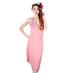 Women's Swimsuit Cover-Up Wrap Dress, Lightweight Beach & Pool Layer
