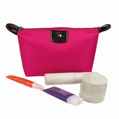 Candy Makeup Bag for Women – Lightweight Nylon Cosmetic Pouch in Assorted Colors, Portable Travel Makeup Organizer for Purse, Toiletries, Beauty Essentials & On-the-Go Touchups