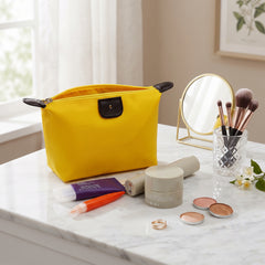 Candy Makeup Bag for Women – Lightweight Nylon Cosmetic Pouch in Assorted Colors, Portable Travel Makeup Organizer for Purse, Toiletries, Beauty Essentials & On-the-Go Touchups