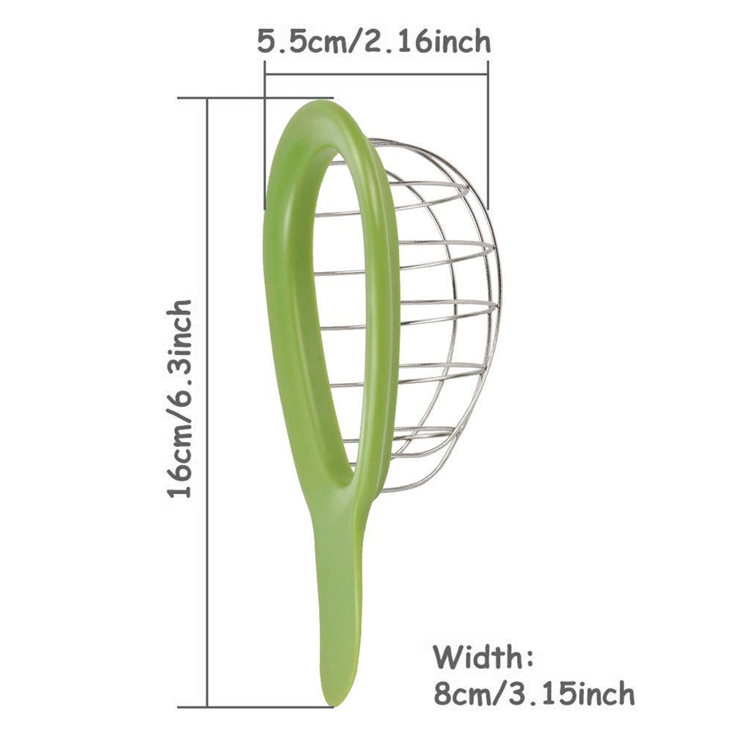 Avocado Slicer & Cuber, Stainless Steel Kitchen Prep Tool, 1 or 2 Pack