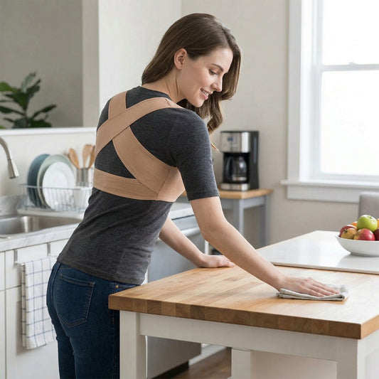 Posture Corrector for Men & Women – Back Brace Support for Shoulders & Spine Alignment – Adjustable Breathable Posture Trainer for Daily Wear Under Clothes