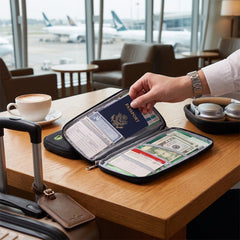 Travel Wallet & Passport Holder, Water-Resistant Organizer with 14 Compartments, 1 or 2 Pack