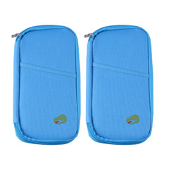 Travel Wallet & Passport Holder, Water-Resistant Organizer with 14 Compartments, 1 or 2 Pack