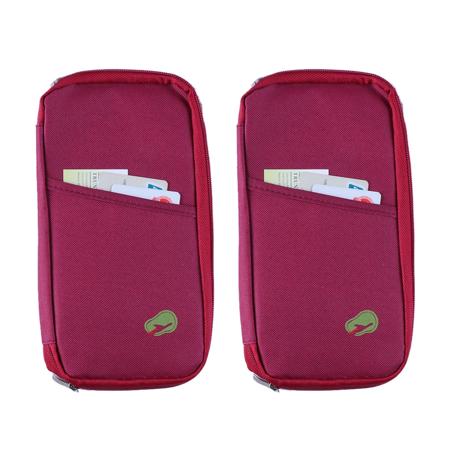 Travel Wallet & Passport Holder, Water-Resistant Organizer with 14 Compartments, 1 or 2 Pack
