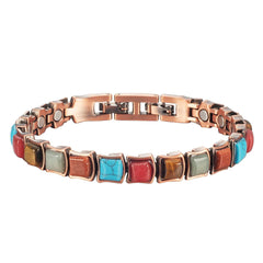 Women Magnetic Therapy Pain Relief Balance Energy Sleep Copper Bracelet