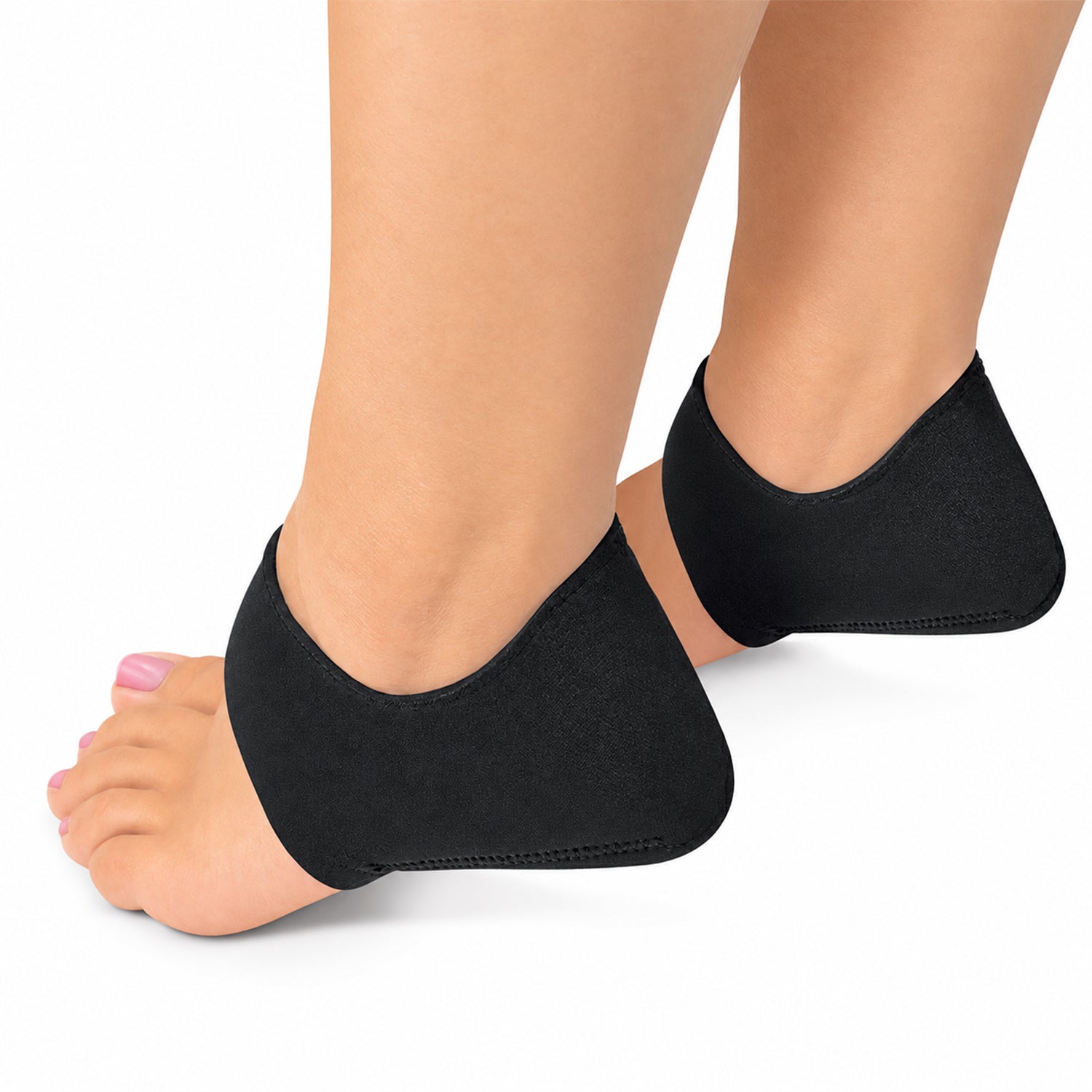 Gel Arch Support Foot Wraps, Cushioned Neoprene Sleeves, One Size, 1 or 2 Pairs