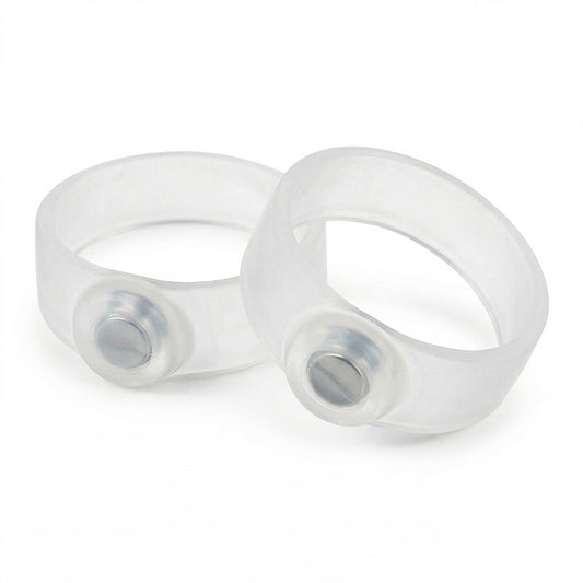 Magnetic Toe Rings (2-Pack) – Silicone Gel Toe Massager Rings for Foot Comfort & Toe Separation – Flexible Acupressure Style Toe Rings for Daily Wear