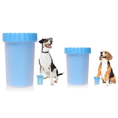 Portable Silicone Pet Paw Cleaner for Dogs & Cats (1-Pack or 2-Pack) – 2-in-1 Dog Paw Cleaning Cup & Grooming Brush – Portable Muddy Paw Washer for Small & Medium Pets