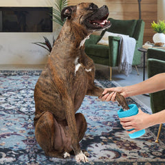 Portable Silicone Pet Paw Cleaner for Dogs & Cats (1-Pack or 2-Pack) – 2-in-1 Dog Paw Cleaning Cup & Grooming Brush – Portable Muddy Paw Washer for Small & Medium Pets
