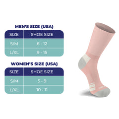 2-Pairs: Non-Binding Loose Fit Cotton Diabetic Crew Socks With Extra Wide Top For Men and Women
