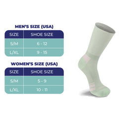 2-Pairs: Non-Binding Loose Fit Cotton Diabetic Crew Socks With Extra Wide Top For Men and Women
