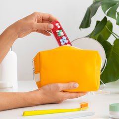 4 Times a Day, Black 7 Day Stackable Daily Pill and Medicine Organizer