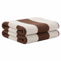 Vintage Plaid Fluffy Throw Blanket 50 x 67 Inches – Super Soft Cashmere-Like Acrylic Blanket with Fringe – Cozy All-Season Throw for Couch, Bed, Camping & Travel