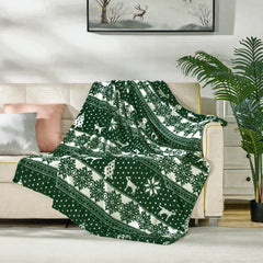 Winter Wonderland Holiday Throw Blanket – Soft & Cozy Fleece Vibes for Bed, Couch, or Dorm – Lightweight, Machine Washable, Aesthetic Snowy Gift Blanket (50" x 70")