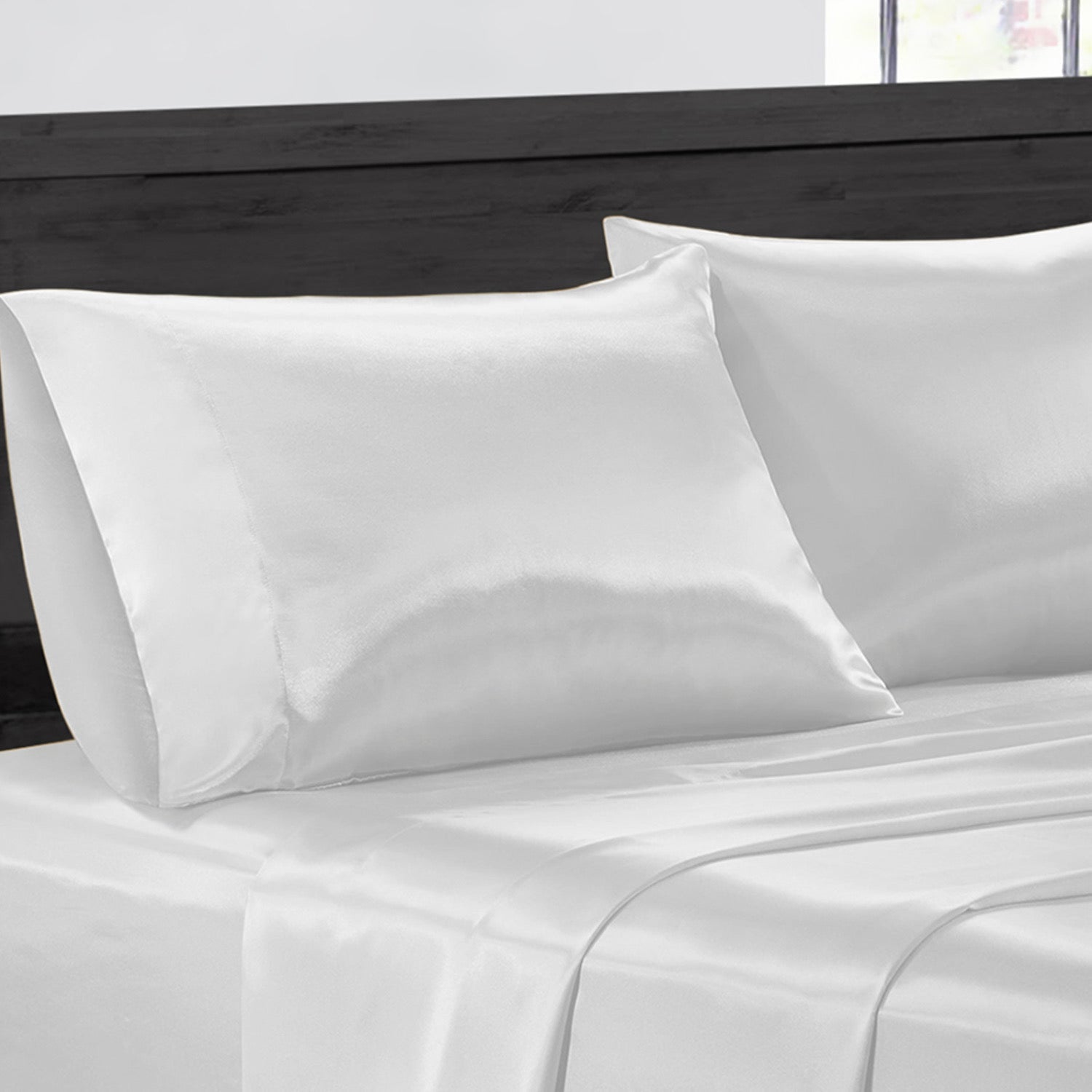 Cypress Luxury Linen Silky-Soft Satin Sheet Set (4-Piece)